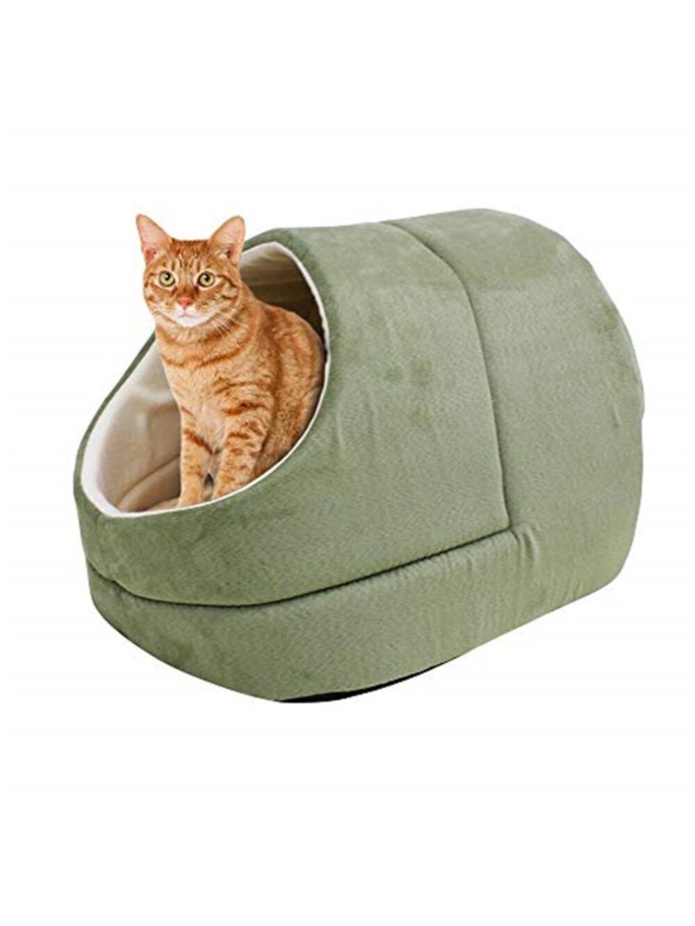 Cat Dog Bed Self Warming Burrow Cave Faux Fur Cozy Sleeping Nest Washable Small